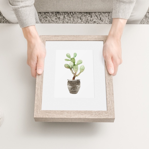 Wall Art Watercolor Cactus Plant Illustration Print Poster Unframed - Picture 4 of 9